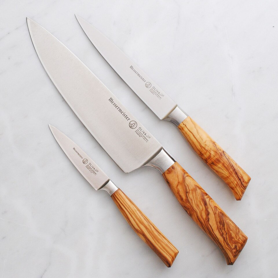 Messermeister Oliva Elite 3Piece Starter Knife Set Williams Sonoma AU